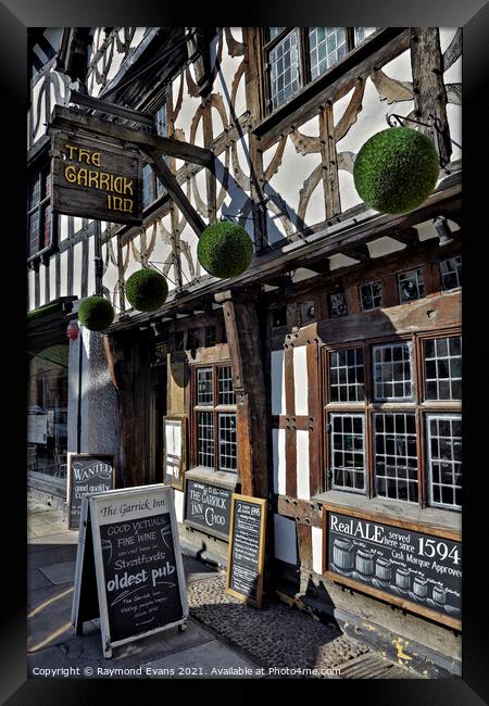 The Garrick Inn Framed Print by Raymond Evans