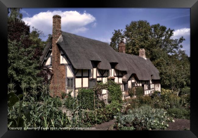Anne Hathaway's Cottage Stratford upon Avon UK Framed Print by Raymond Evans