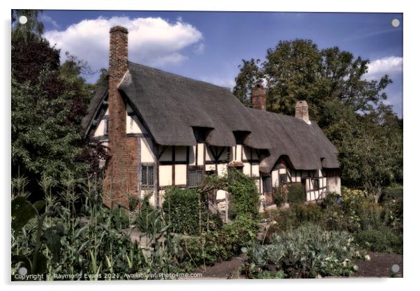 Anne Hathaway's Cottage Stratford upon Avon UK Acrylic by Raymond Evans