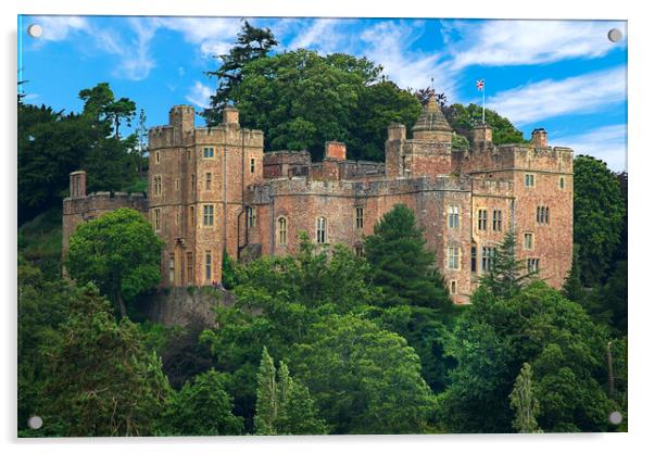 Dunster Castle Acrylic by Alison Chambers