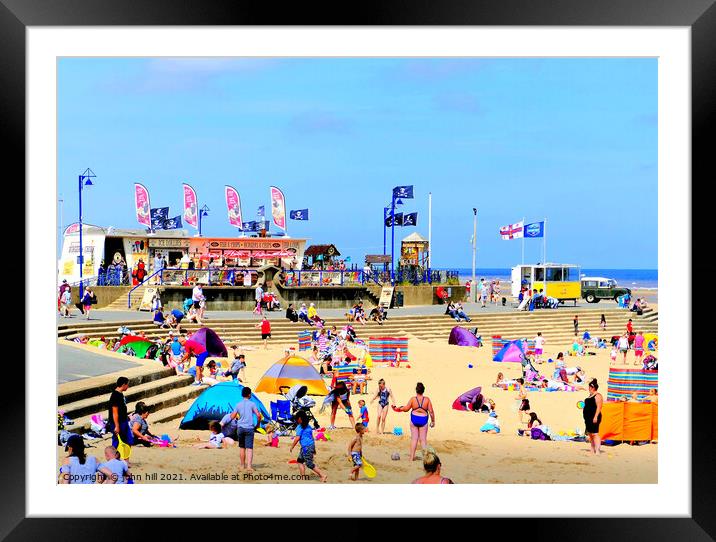 Seaside summer. Framed Mounted Print by john hill