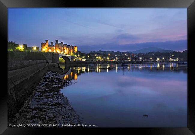 Conway castle Framed Print by GEOFF GRIFFITHS