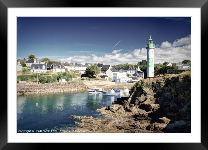 Port of Doëlan, Morbhian, France -  Des-saturated Edition Framed Mounted Print by Jordi Carrio