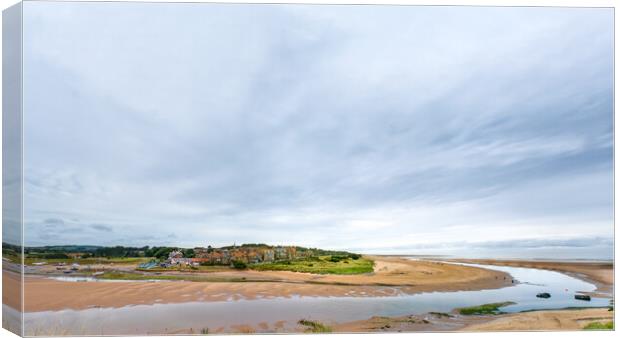 Alnmouth Panorama Canvas Print by Mark Jones