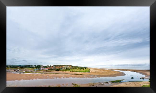 Alnmouth Panorama Framed Print by Mark Jones