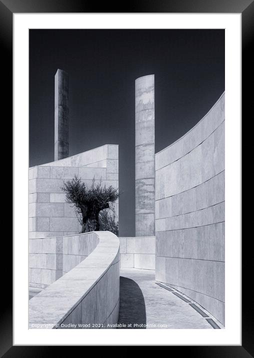 Bold Curves in Modern Monochrome Framed Mounted Print by Dudley Wood