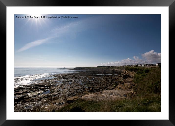 Summer at Collywell Bay Framed Mounted Print by Jim Jones