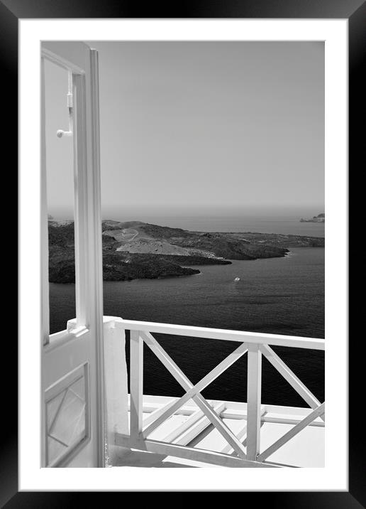 Caldera view Framed Mounted Print by Dimitrios Paterakis