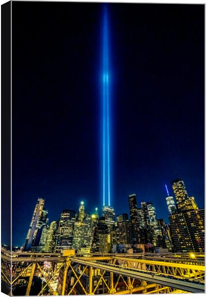 Tribute In Light Canvas Print by Chris Lord