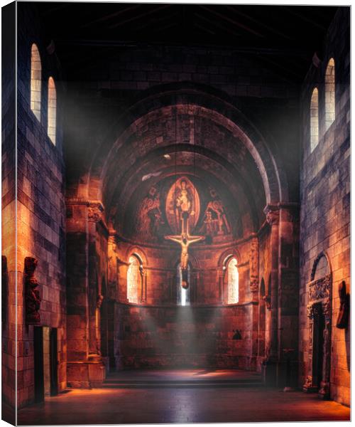 Chapel Of Light Canvas Print by Chris Lord