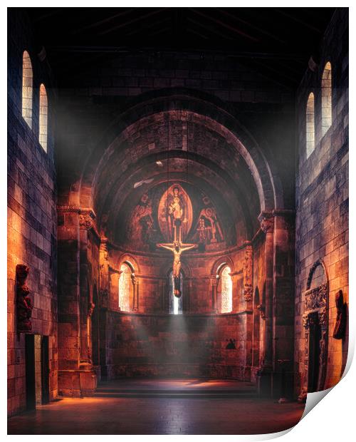 Chapel Of Light Print by Chris Lord
