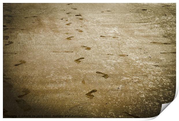 Leave Footprints Of Kindness Wherever You Go Print by daniella dargenio