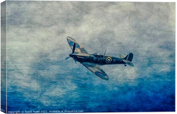 Spitfire Sea Art Canvas Print by David Pyatt