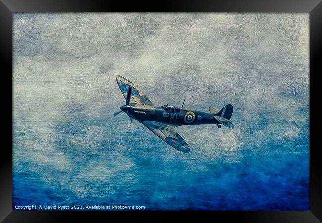 Spitfire Sea Art Framed Print by David Pyatt