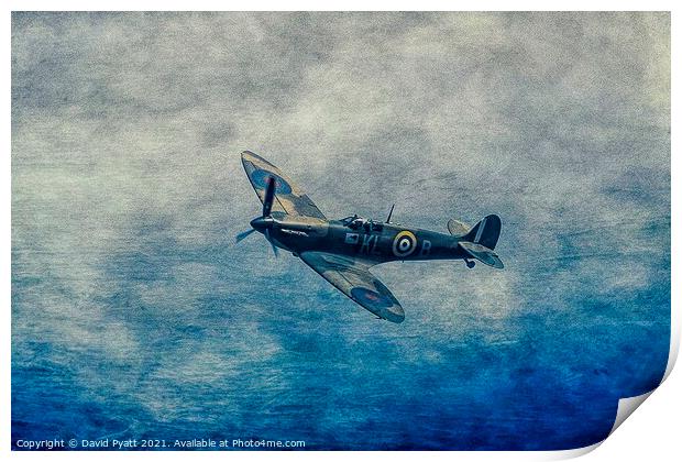 Spitfire Sea Art Print by David Pyatt