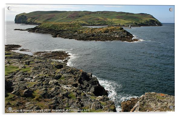 Calf Sound, Isle of Man Acrylic by Howard Corlett