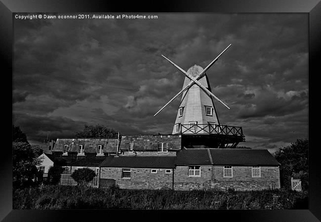 The Rye Windmill, East Sussex. 1 Framed Print by Dawn O'Connor