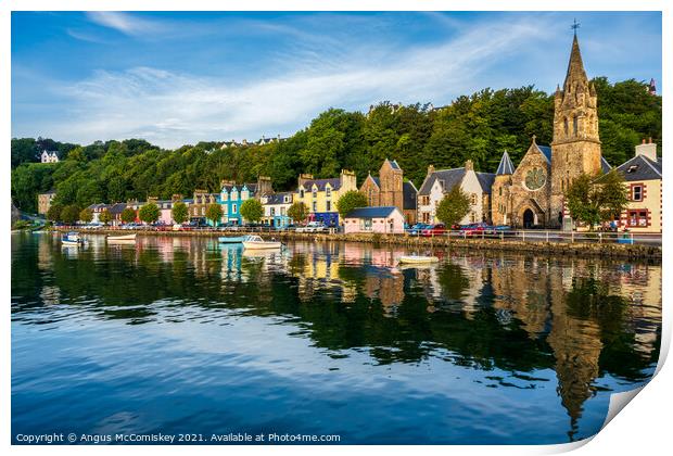 Main Street Tobermory at first light Print by Angus McComiskey