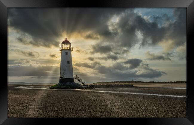 Talacre lighthouse Framed Print by Alan Tunnicliffe