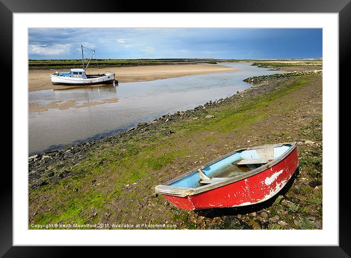 Awaiting The Tide Framed Mounted Print by Keith Mountford
