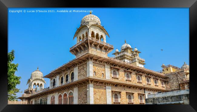 The Albert Hall Museum in Jaipur, India Framed Print by Lucas D'Souza