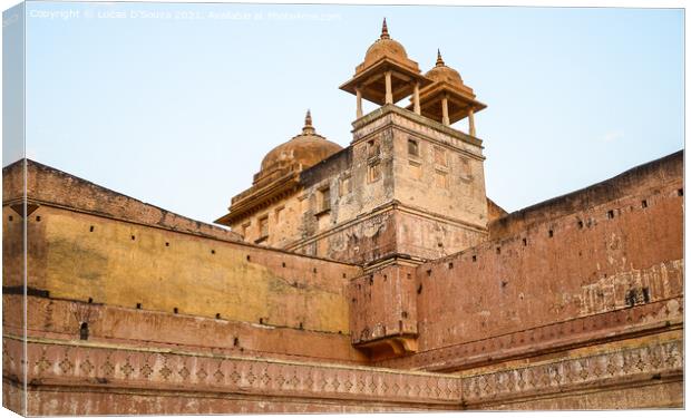Amber Fort or Amer Fort is a fort located in Amber, Rajasthan, I Canvas Print by Lucas D'Souza
