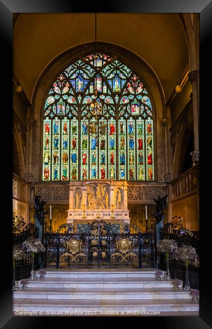 East Window, Holy Trinity Sloane Square Church Framed Print by Graham Prentice
