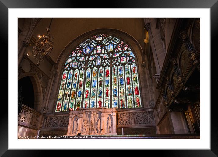 East Window, Holy Trinity Sloane Square Church Framed Mounted Print by Graham Prentice