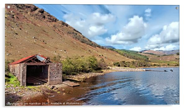 Loch Etive, Scotland Acrylic by jim Hamilton