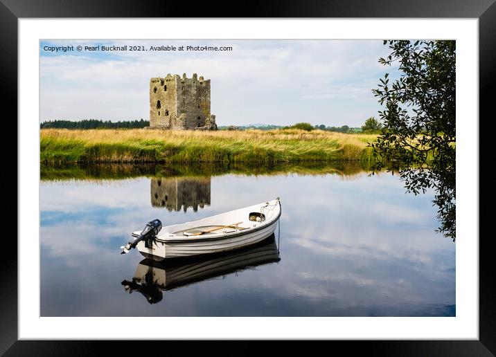 Threave Castle Across River Dee Scotland Framed Mounted Print by Pearl Bucknall