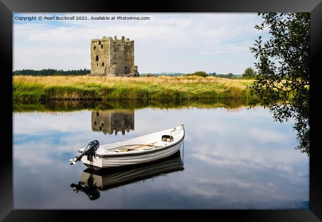 Threave Castle Across River Dee Scotland Framed Print by Pearl Bucknall