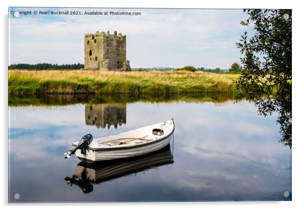 Threave Castle Across River Dee Scotland Acrylic by Pearl Bucknall