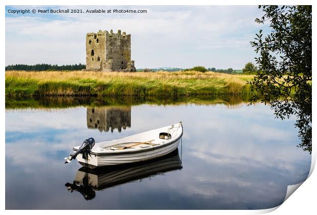 Threave Castle Across River Dee Scotland Print by Pearl Bucknall
