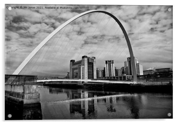 Gateshead Millennium Bridge and Baltic Acrylic by Jim Jones