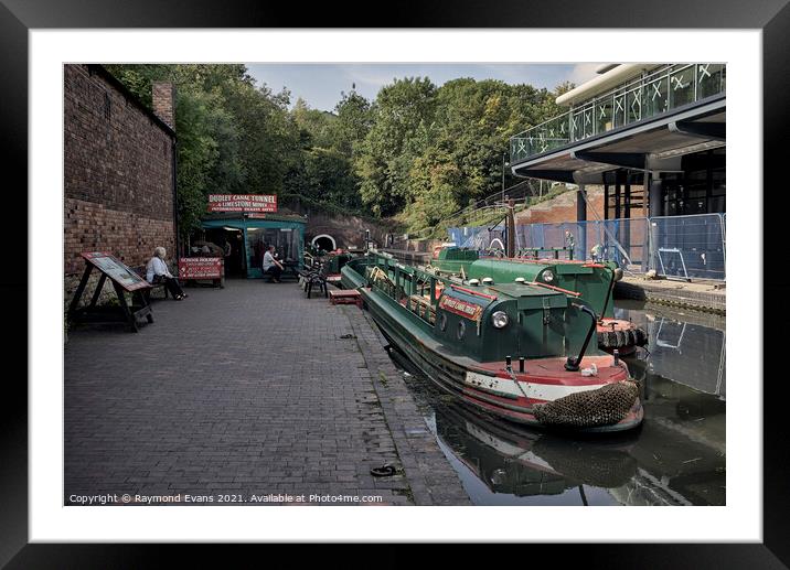 Coal Barges Framed Mounted Print by Raymond Evans