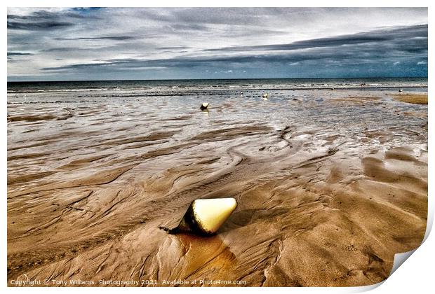 Shapes in the sand Print by Tony Williams. Photography email tony-williams53@sky.com