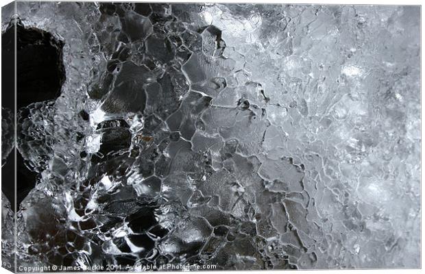 Natural Ice Sculpture Canvas Print by James Buckle