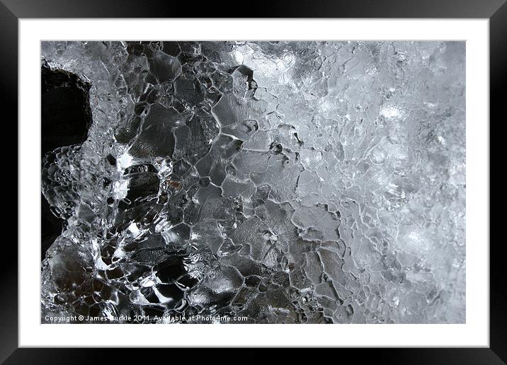 Natural Ice Sculpture Framed Mounted Print by James Buckle