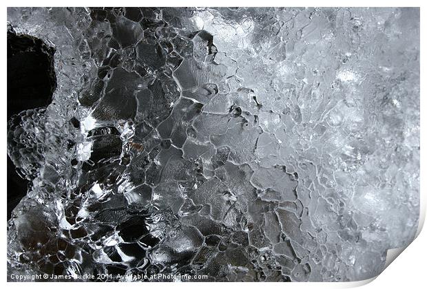 Natural Ice Sculpture Print by James Buckle