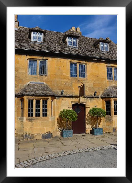 Cotswolds picturesque house Framed Mounted Print by Emily Koutrou