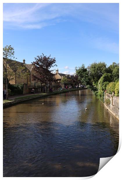 Bourton-on-the-water at the Cotswolds  Print by Emily Koutrou