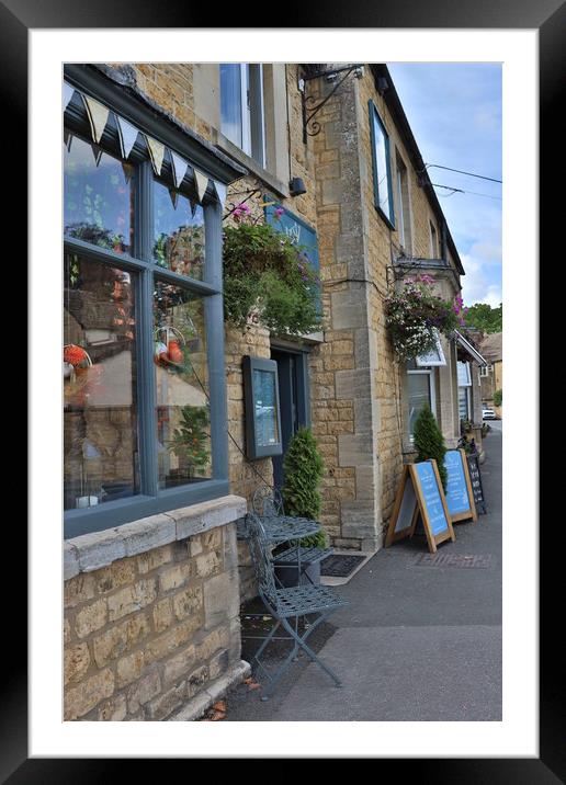 Picturesque shop at the Cotswolds Framed Mounted Print by Emily Koutrou