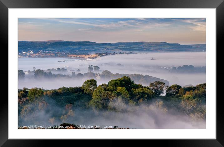 Sandown Cloud Inversion  Framed Mounted Print by Wight Landscapes