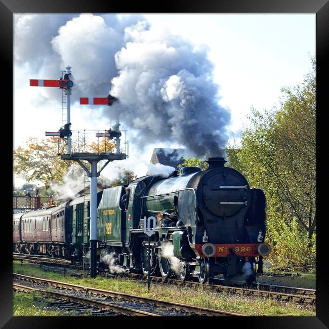 Steam locomotive 926 Repton. Framed Print by David Birchall