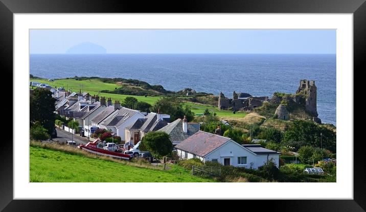 Dunure, Scotland Framed Mounted Print by Allan Durward Photography