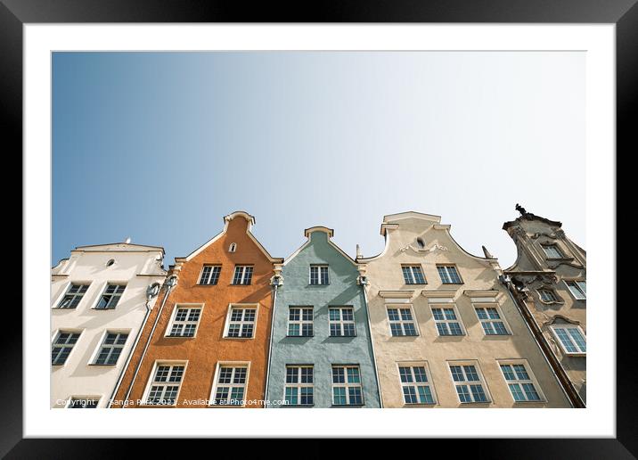 Colorful house in Gdansk Framed Mounted Print by Sanga Park