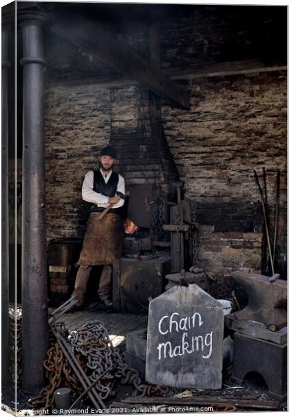 Blacksmith forge Canvas Print by Raymond Evans