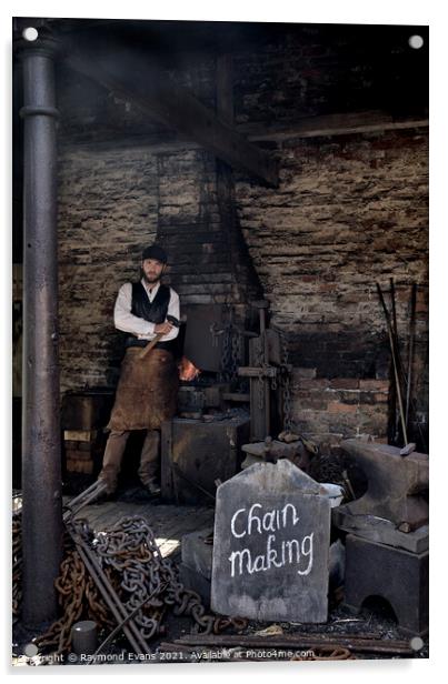 Blacksmith forge Acrylic by Raymond Evans