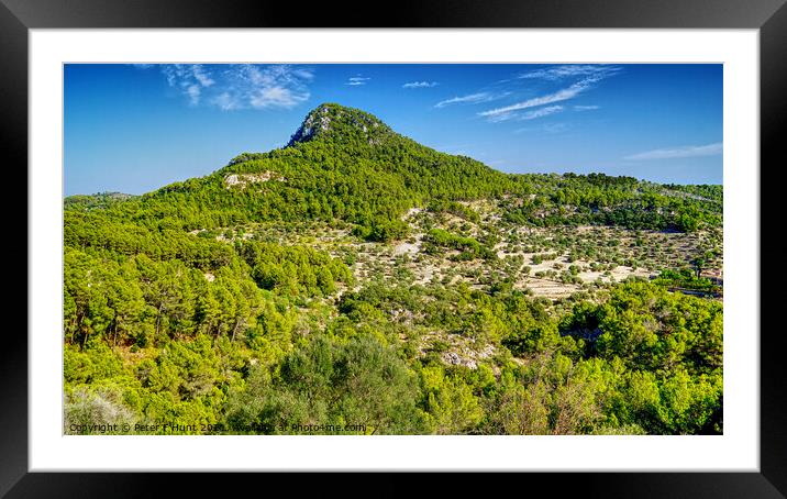 The Foothills Of Mallorca Framed Mounted Print by Peter F Hunt