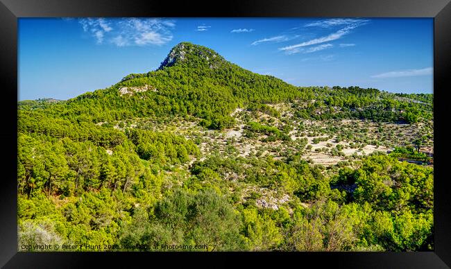 The Foothills Of Mallorca Framed Print by Peter F Hunt